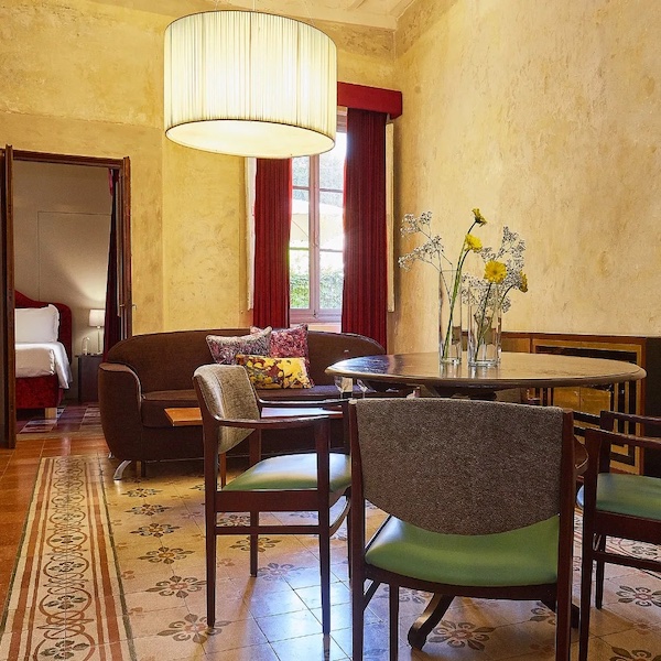 dining room in an apartment in florence, italy